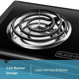BLACK+DECKER Double Burner Portable Buffet Range, Black, DB1002B