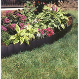 Suncast 6" Interlocking No Dig Border Landscape Edging, Black Vinyl (Set of 40)