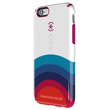 Speck Products CandyShell Inked Jonathan Adler Cell Phone Case for iPhone 6/6S - Retail Packaging - Sunrise/Lipstick Glossy