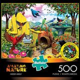 Buffalo Games - Amazing Nature Collection - Hidden Birds - 500 Piece Jigsaw Puzzle, 21.25"L X 15"W