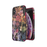 Speck Products Presidio Inked iPhone Xs/iPhone X Case, DigitalFloral/Cerise Red