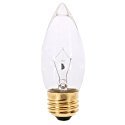 SATCO A3632 40W Clear Light Bulb E26/Standard Base Incandescnt Torpedo Shape