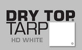 10X12 Multi-Purpose White Heavy Duty DRY TOP Poly Tarp (10'x12')
