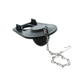 Front Mount Toilet Handle Replacement with 2 inch Universal Toilet Flapper Replacement and Chain, Chrome Polished