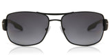 Prada 65mm Gradient Polarized Oversize Aviator Sunglasses in Black at Nordstrom