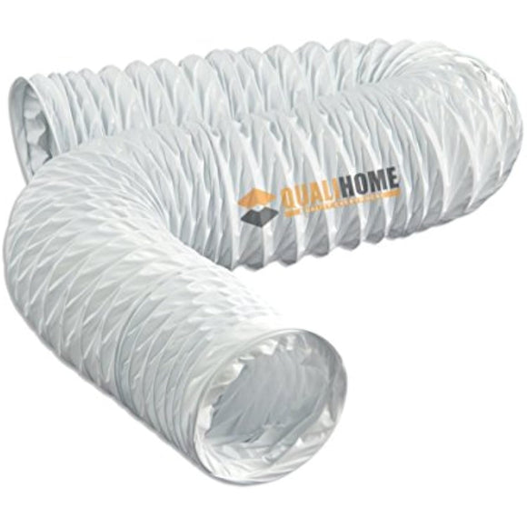 White Flexible Pvc Vinyl Vent Duct Hose, 4 in. x 20 ft.