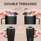 Br�Mate Toddy XL - 32oz 100% Leak Proof Insulated Coffee Mug with Handle & Lid - Stainless Steel Coffee Travel Mug - Double Walled Coffee Cup (Matte Black)