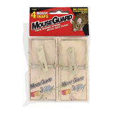Pestguard Classic TM2 Wooden Mouse Traps � (Pack of 4) Effective, Reusable, and Humane Solution for Mouse Control. Eco-Friendly and Cost-Effective. Includes Bait Trigger Mechanism