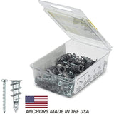 Qualihome Small Mini N.6 Zinc Self Drilling Drywall Anchors with Screws Kit