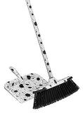 Splash Design Dustpan, Black and White Splash Print Heavy Duty Dustpan for Home, Kitchen Broom Sweeping by Superio