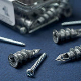 Qualihome Small Mini N.6 Zinc Self Drilling Drywall Anchors with Screws Kit