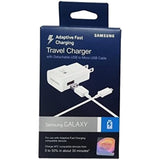 SAMSUNG SAMEP-TA20JWEUSTA OEM Adaptive Fast Charging Wall Charger for SAMSUNG Galaxy S6/Edge-6 - White - Retail Packaging