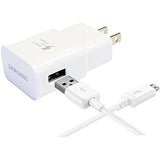 SAMSUNG SAMEP-TA20JWEUSTA OEM Adaptive Fast Charging Wall Charger for SAMSUNG Galaxy S6/Edge-6 - White - Retail Packaging