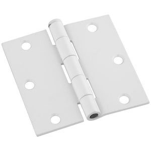 National Hardware N240-457 V512 Door Hinge in White,3-1/2 Inch