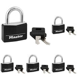 Master Lock 141D Covered Aluminum Keyed Padlock, Black (1)