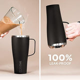 Br�Mate Toddy XL - 32oz 100% Leak Proof Insulated Coffee Mug with Handle & Lid - Stainless Steel Coffee Travel Mug - Double Walled Coffee Cup (Matte Black)