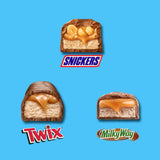 SNICKERS, TWIX, & MILKY WAY Minis Chocolate Candy Bars Variety Pack, 150 Ct Bulk Bag