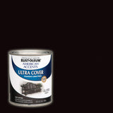 Rust-Oleum 1979502 Painter's Touch Latex Paint, Quart, Gloss Black, 1 Quart