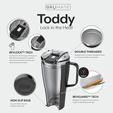 Br�Mate Toddy XL - 32oz 100% Leak Proof Insulated Coffee Mug with Handle & Lid - Stainless Steel Coffee Travel Mug - Double Walled Coffee Cup (Matte Black)