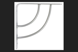 Knape & Vogt John Sterling Platinum Milano Shelf Bracket 6 in. L 100 lb.