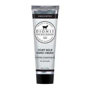 Dionis Goat Milk Skincare Hand Cream (Unscented, 1 oz)