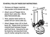 Toto Power Gravity Toilet Flapper Replacement Part, 3 Inch, Replaces Model