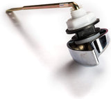 Front Mount Toilet Handle Replacement with 2 inch Universal Toilet Flapper Replacement and Chain, Chrome Polished