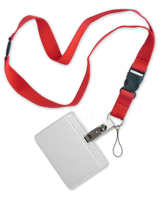 Lucky Line Flat Break Away SafetyLanyard for Keys or Badge Clip, Color May Vary (64101)