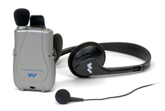 Williams Sound PKT D1 H26 Pocketalker Ultra with Rear-wear Headphone, 200 Hours of Battery Life, Adjustable Tone and Volume Control, Accommodates a Variety of Earphone and Headphone Options