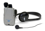 Williams Sound PKT D1 H26 Pocketalker Ultra with Rear-wear Headphone, 200 Hours of Battery Life, Adjustable Tone and Volume Control, Accommodates a Variety of Earphone and Headphone Options