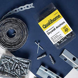 Qualihome Small Mini N.6 Zinc Self Drilling Drywall Anchors with Screws Kit