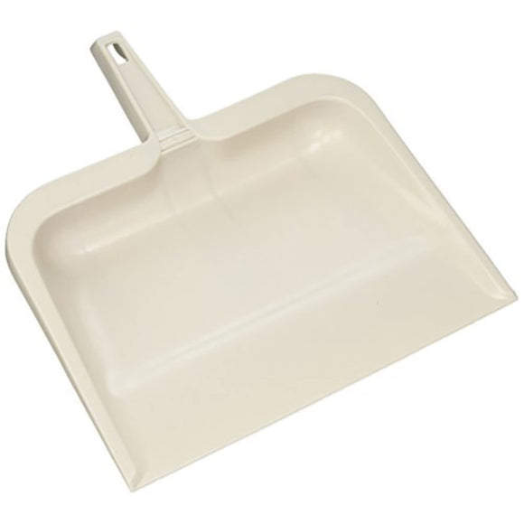 Rubbermaid Dustpan, Small, White, Flexible Plastic Dustpan for Cleaning, Dirt and Debris Removal, Lightweight, Multi-Surface, Non-Scratch, Will Not Warp