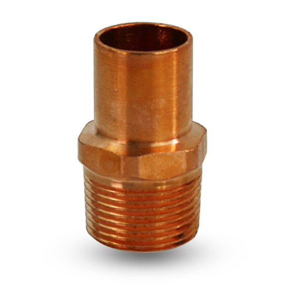 Supply Giant GDNA0100 Adapter Fitting Sweat to Male Threaded Connects, 1, Copper