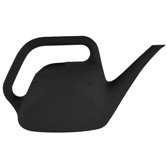 Bloem 1.5 L (0.4 Gallon) Resin Indoor/Outdoor Watering Can in Black, Small