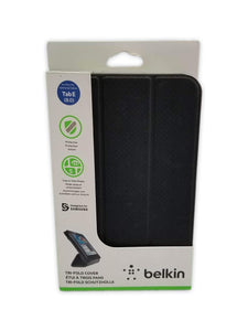 Belkin Form-Fit Tri-Fold Folio Case for Samsung Galaxy Tab E 8.0 - Blacktop - F7P369BTC00-TL