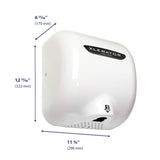 XLERATOR XL-BW Automatic High Speed Hand Dryer with White Thermoset (BMC)Cover