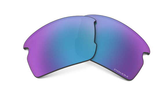 Oakley Flak 2.0 Rectangular Replacement Sunglass Lenses, Prizm Sapphire Polarized, 59 mm