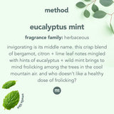 Method Daily Shower Spray Cleaner, Eucalyptus Mint, For Showers, Tile, Fixtures,