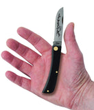 CASE XX WR Pocket Knife Sod Buster Junior Jet Black Synthetic Item #095 - (2137 SS) - Length Closed: 3 5/8 Inches