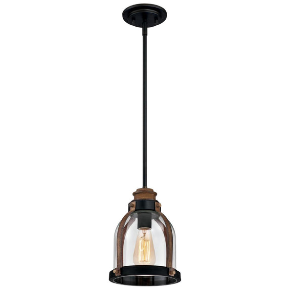 Westinghouse 6356300 Cindy Mini Pendant, 1 Light, Oil Rubbed Bronze , Oil-rubbed Bronze
