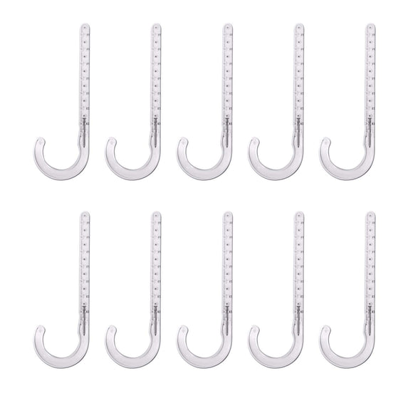 Highcraft PXJHNG012-10 PEX Support J-Hook Hanger with Nails for 1/2 in. Pipe, Rope, Cable Hard Plastic (10 Pack), White