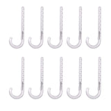 Highcraft PXJHNG012-10 PEX Support J-Hook Hanger with Nails for 1/2 in. Pipe, Rope, Cable Hard Plastic (10 Pack), White