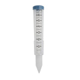 Taylor 7 inch Capacity Easy to Read Break and Freeze Proof Flexible Silicone Rain Gauge, Post Mount or Ground Stake, Teal