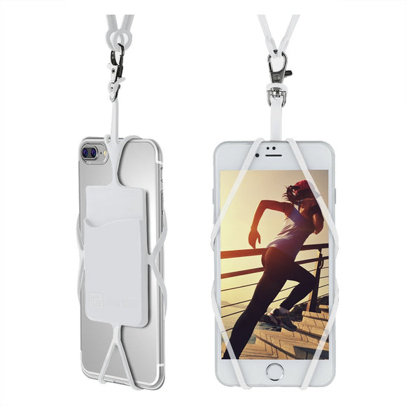 Gear Beast Cell Phone Lanyard - Universal Neck Phone Holder w/Card Pocket and