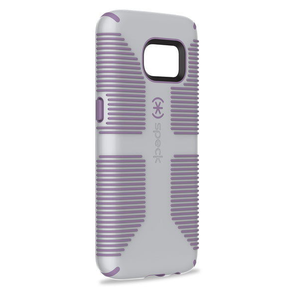 Speck Products Samsung Galaxy S7 Case, CandyShell Grip Case (Dolphin Grey/Lilac Purple), Military-Grade Protective Case - 75846-5363