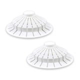DANCO Universal Bathroom Bathtub Suction Cup Hair Catcher Strainer and Snare | Fits Lift & Turn, Push Button & Trip Lever Bathtub Drains | White (10771)