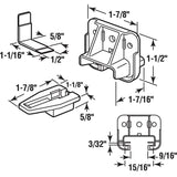 Slide-Co 223887 Drawer Track Guide and Glides – Replacement Furniture Parts for Dressers, Hutches and Night Stand Drawer Systems