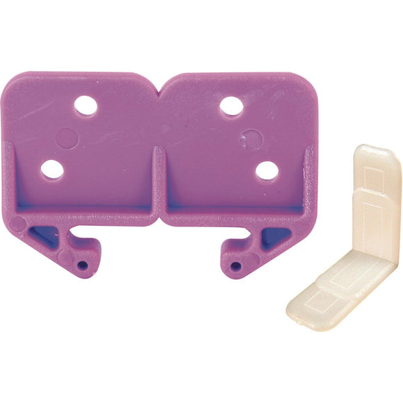 Slide-Co 22793 Drawer Track Guide Kit 3/32 In. x 1-3/16 In., Purple Plastic (Single Pack)