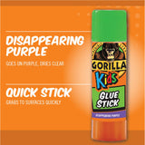 Gorilla Kids Disappearing Purple Glue Sticks, Two 6 Gram Sticks, (Pack of 1)