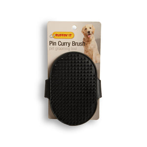 Bulk Buy: Westminster Pet Products (2-Pack) Palm Pin Curry Brush for Dogs & Cats 19781